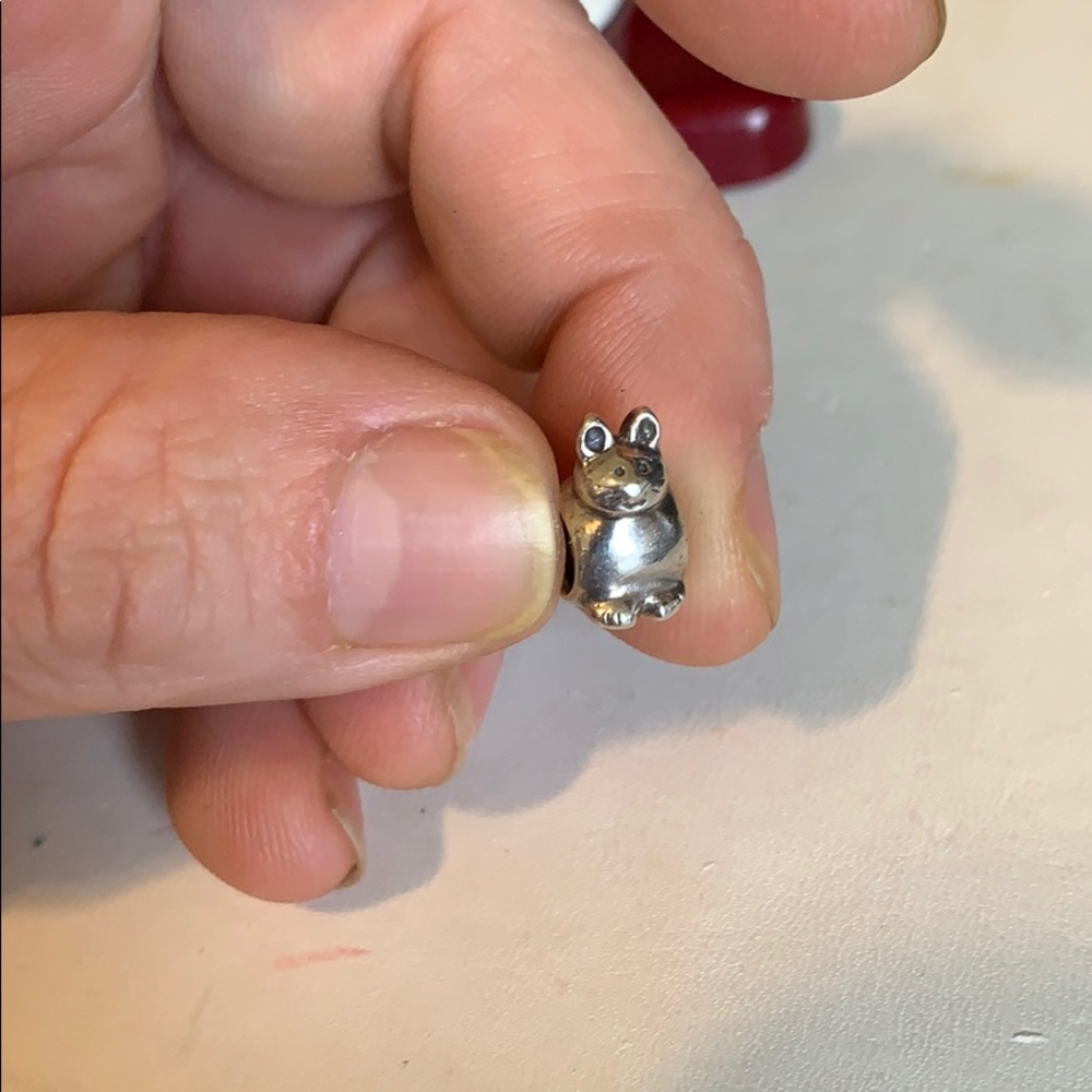 Sterling pandora bunny charm